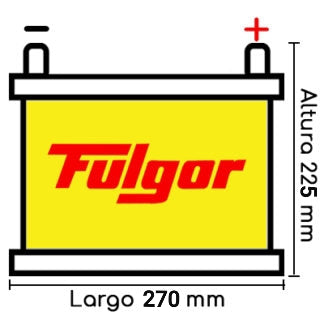 Bateria Fulgor 24r 900 amps