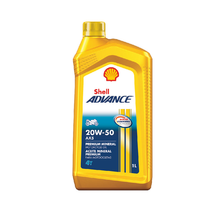SHELL ADVANCE 4T AX5 20W-50 1LT
